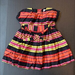 Tea Colorful Striped Kids Dress